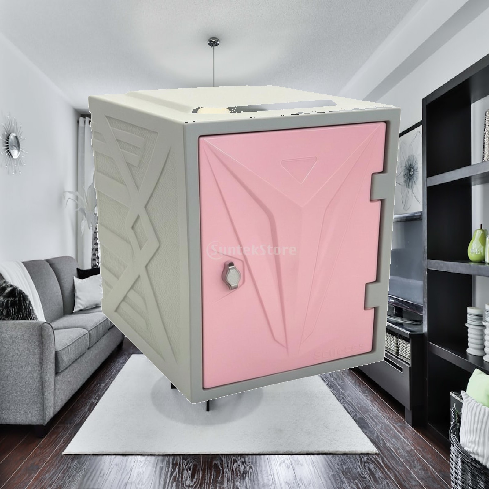 Bedroom Furniture - Lemari Penyimpanan Geometris, Lemari Kompak dengan