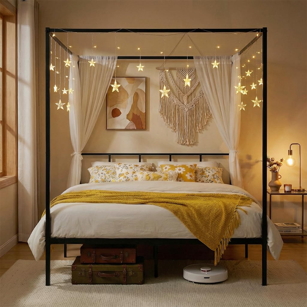 Rangka Tempat Tidur Kanopi Uku - Canopy Bed Frame Metal Queen ulasan dan harga