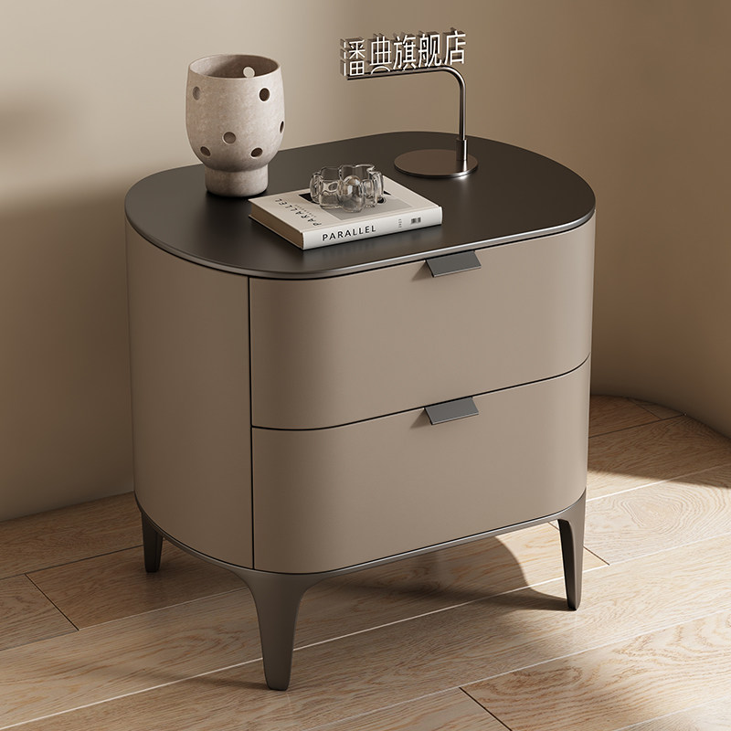 Meja Nakas Mewah Berbahan Kuli - Solid Wood Nightstand 2 Drawers ulasan dan harga