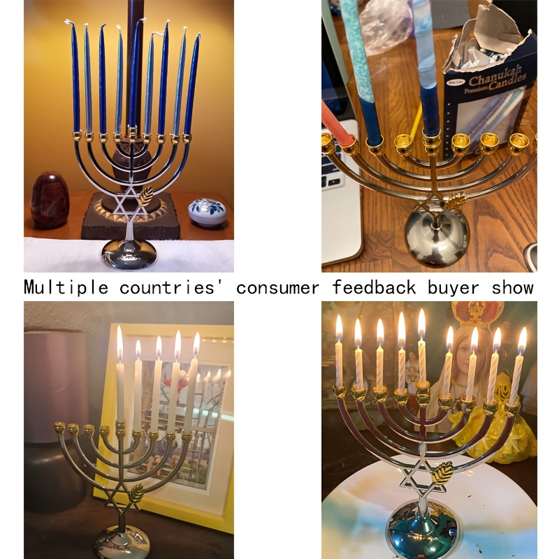 Tempat Lilin Hanukkah Menorah  - Tables ulasan dan harga