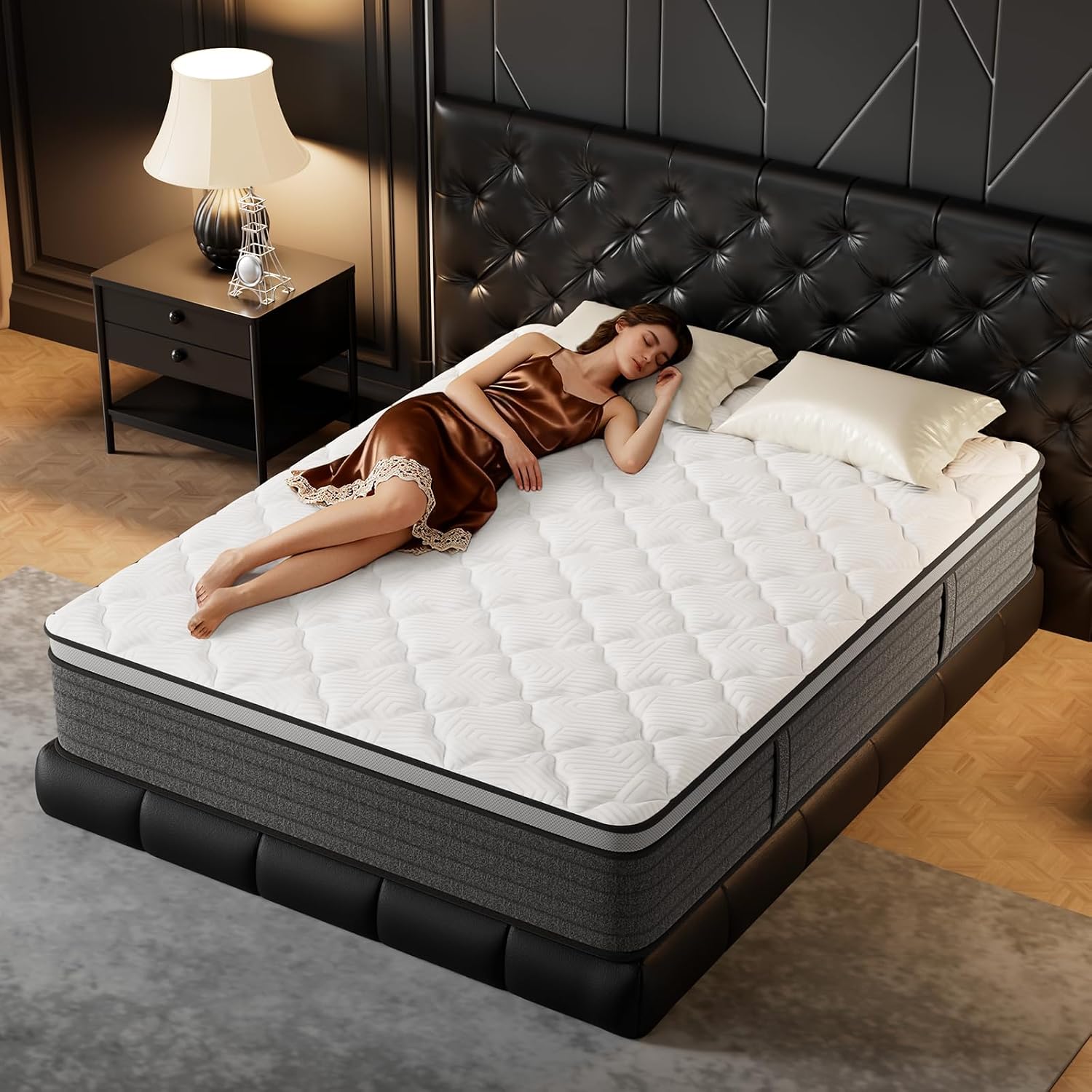 Kasur Queen 12 Inch Hybrid Uku - Memory Foam Mattress In A Box Queen ulasan dan harga