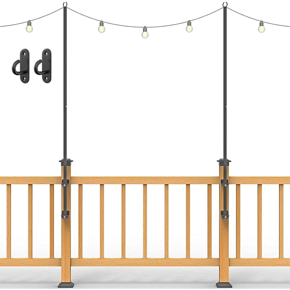 2 tiang lampu string - tiang l - Outdoor Furniture ulasan dan harga