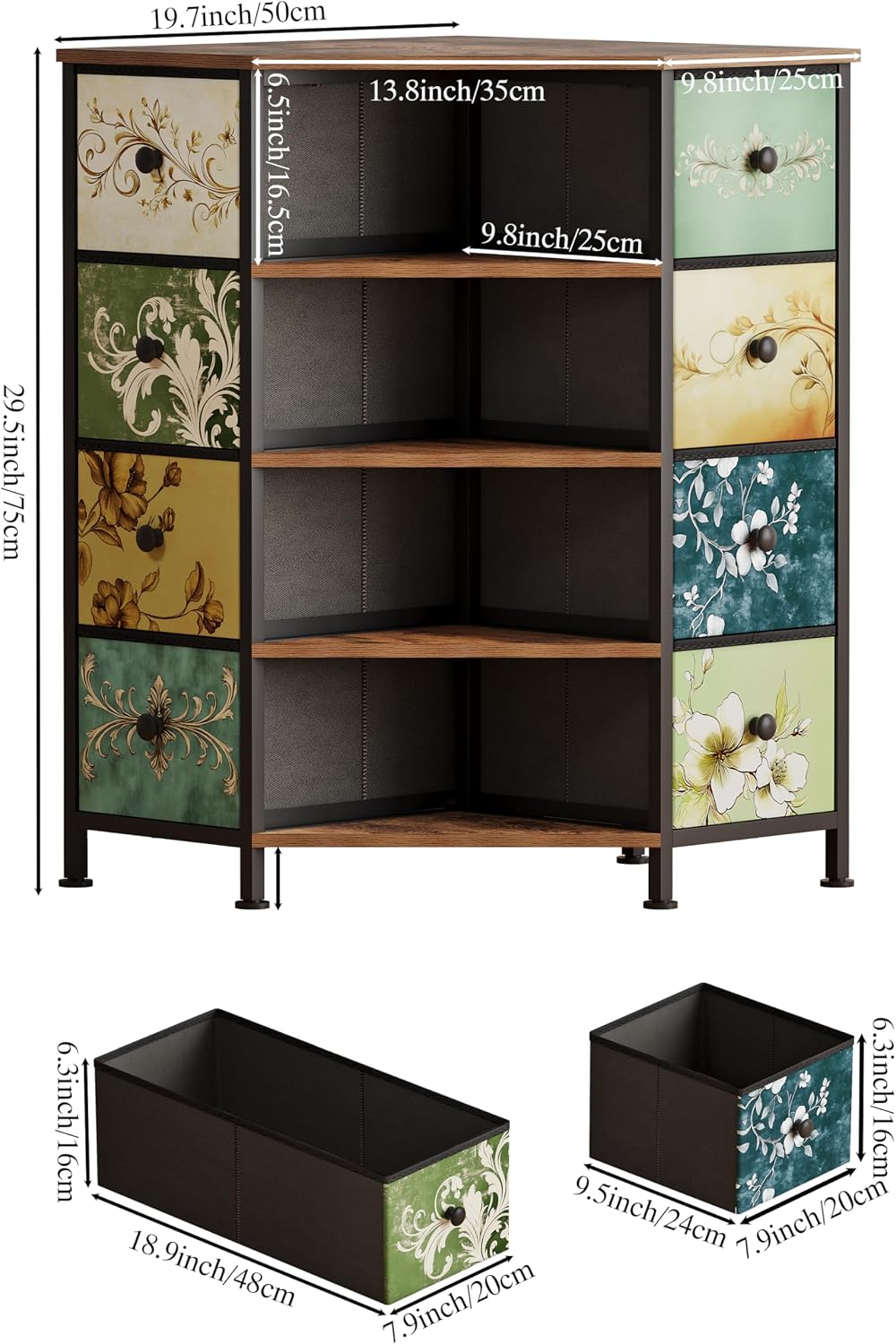 Lemari Sudut 8 Laci Dengan Lac - Bedroom Furniture ulasan dan harga