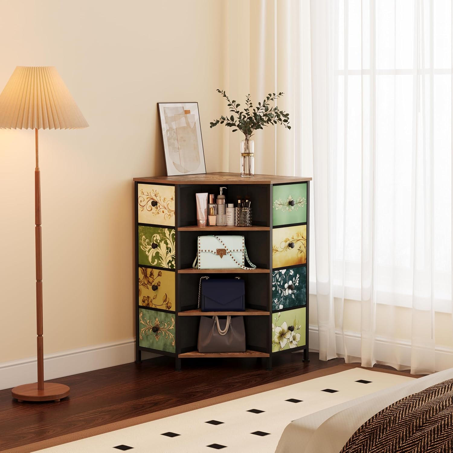 Lemari Sudut 8 Laci Dengan Lac - Bedroom Furniture ulasan dan harga