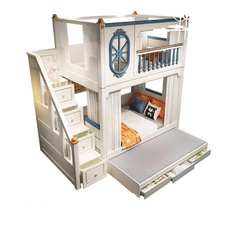 Tempat Tidur Tingkat Mewah unt - Bunk Bed With Stairs And Slide ulasan dan harga