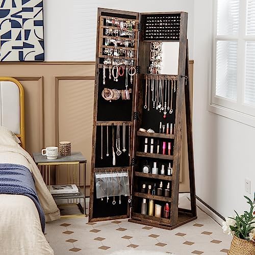 Lemari Perhiasan dengan Cermin - Full Length Mirror Jewelry Armoire ulasan dan harga