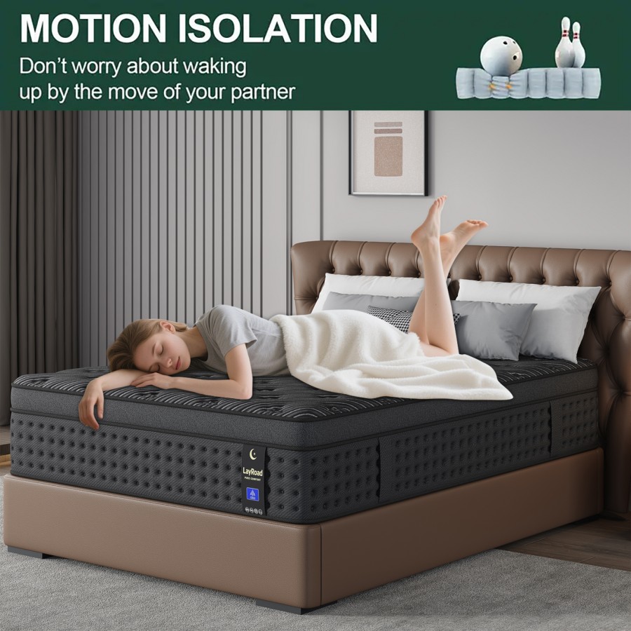 Kasur Hybrid Busa Memori 12/14 - Memory Foam Mattress In A Box Queen ulasan dan harga