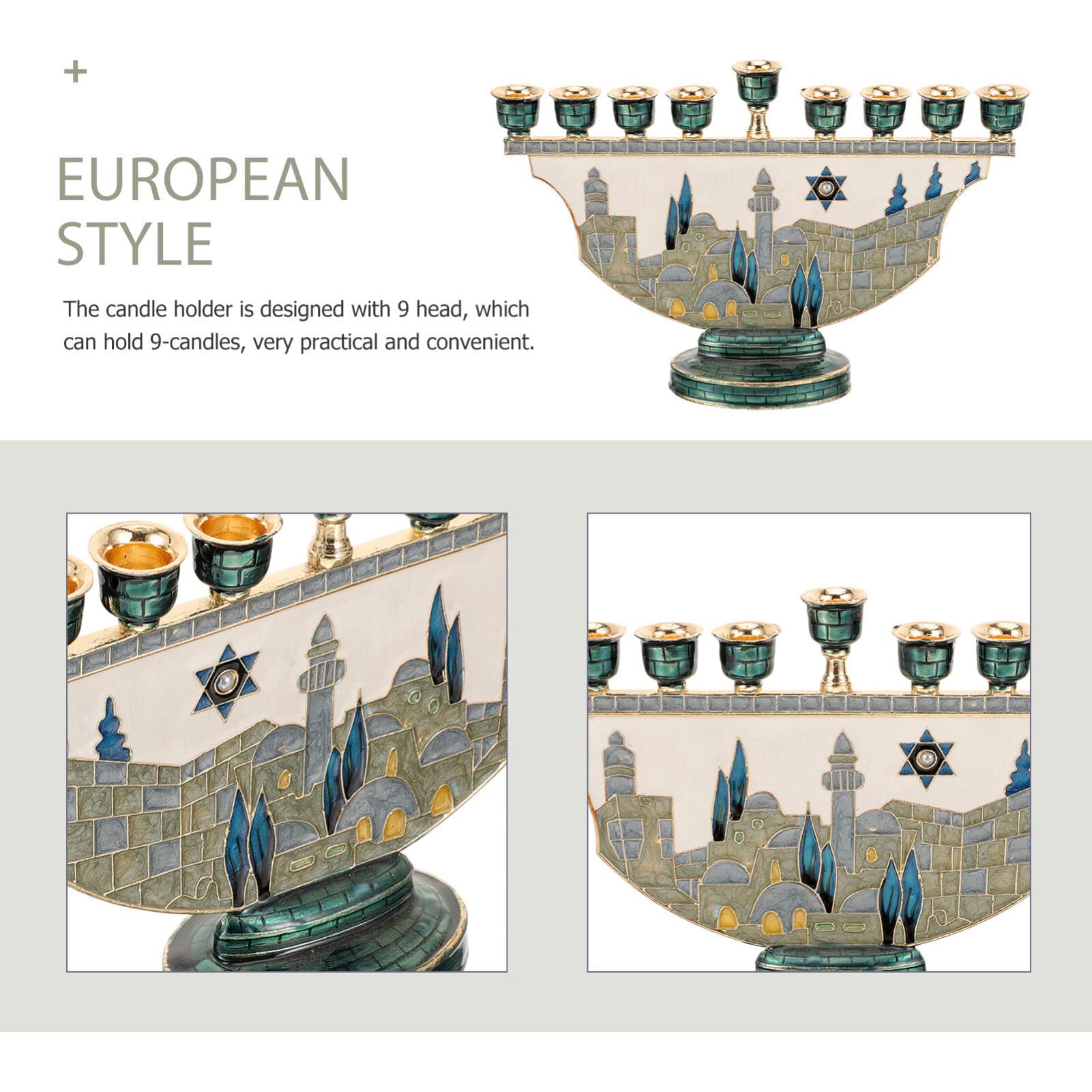 9 Cabang Menorah Hanukkah Yeru - Tables ulasan dan harga