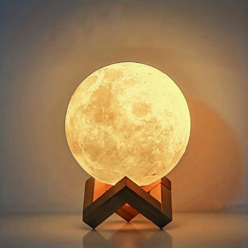 Lampu galaksi bulan LED 1, lam - Floating Nightstand With Led Light ulasan dan harga
