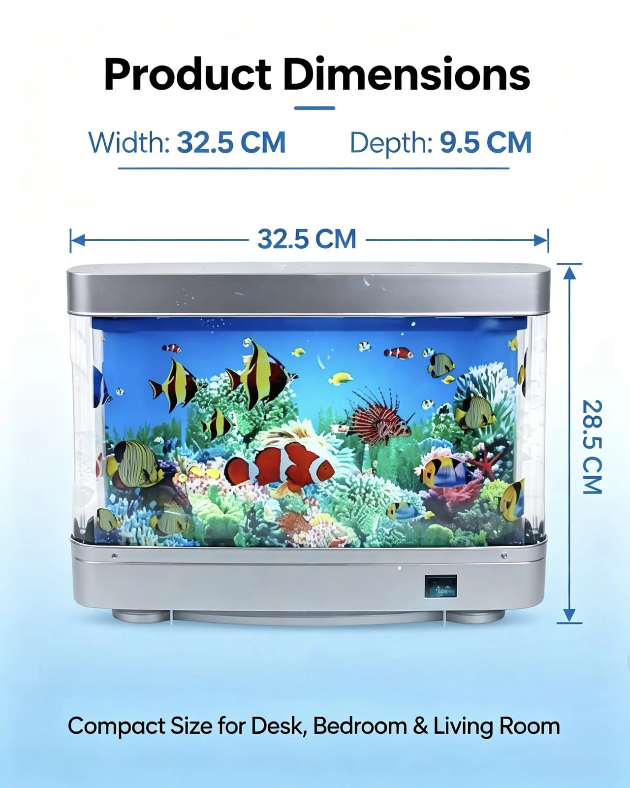 Lampu Akuarium Ikan Tropis, De - Floating Nightstand With Led Light ulasan dan harga