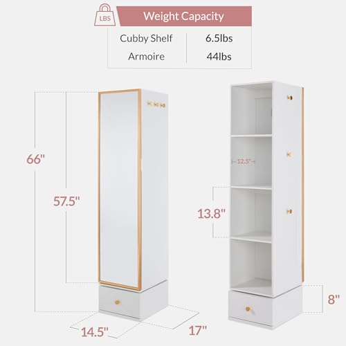 Cermin Putar dengan Kabinet Pe - Full Length Mirror Jewelry Armoire ulasan dan harga