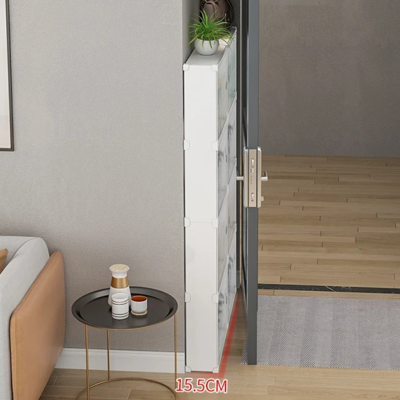 ‌ Rak Sepatu Tanpa Bor Di Atas - Shoe Rack Cabinet Narrow Entryway ulasan dan harga