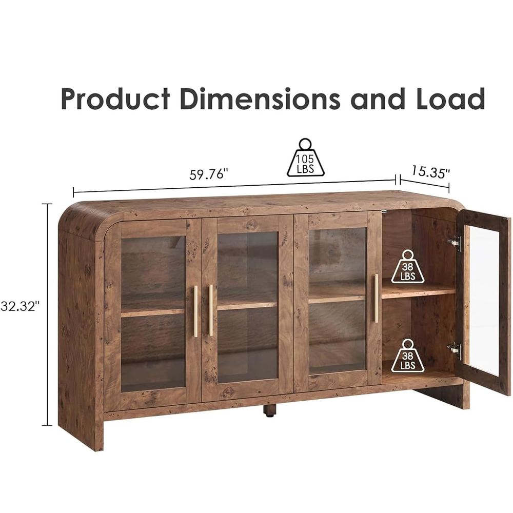 Lemari Bufet dengan Penyimpana - Tables ulasan dan harga