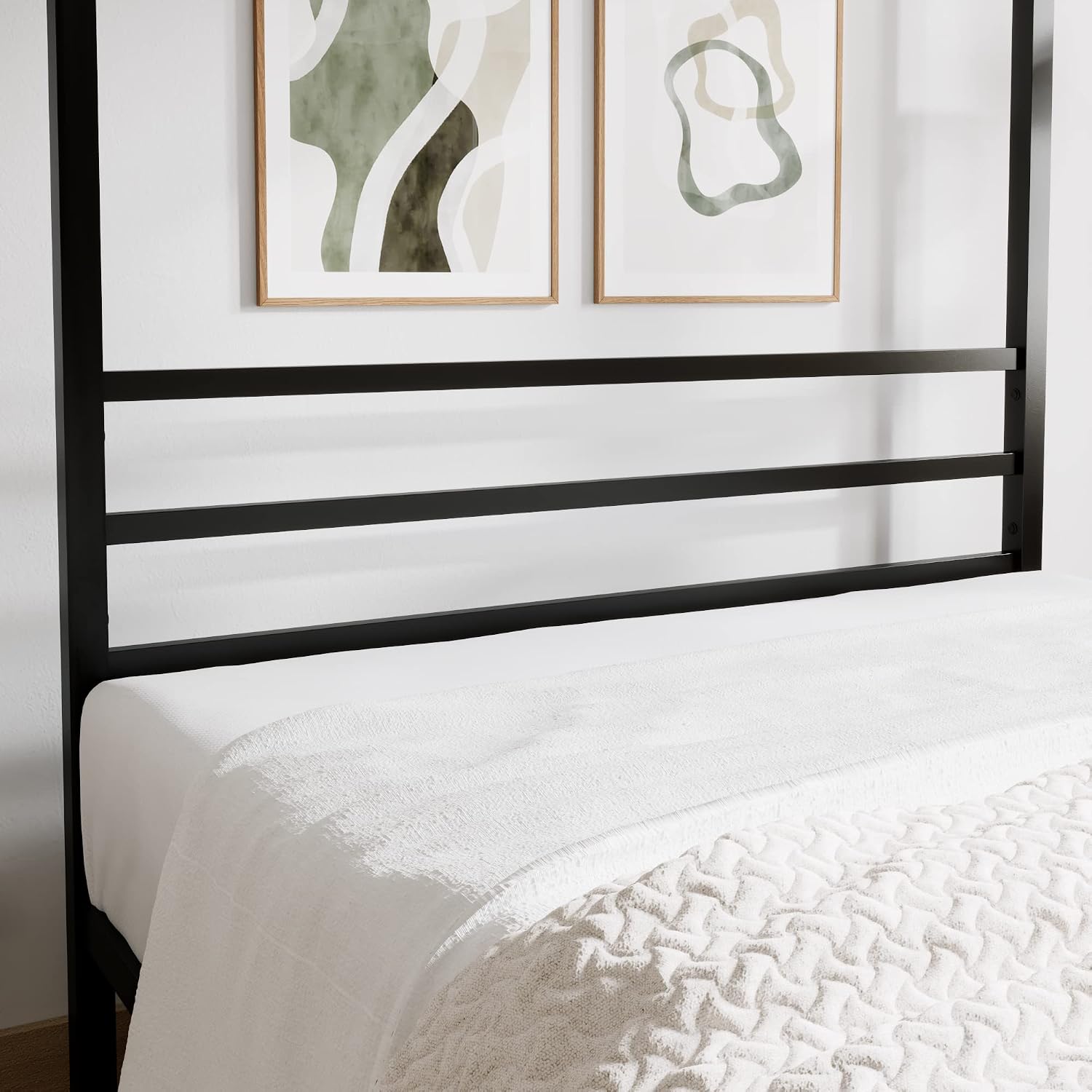 Rangka Tempat Tidur dengan Kan - Canopy Bed Frame Metal Queen ulasan dan harga