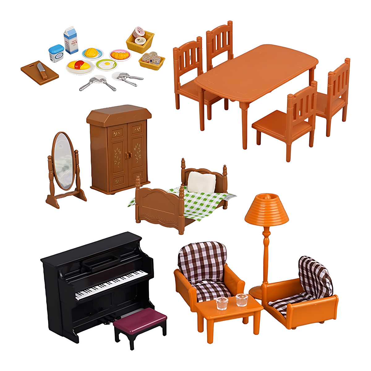 Furnitur Miniatur 1:12 Rumah B - Bedroom Furniture ulasan dan harga